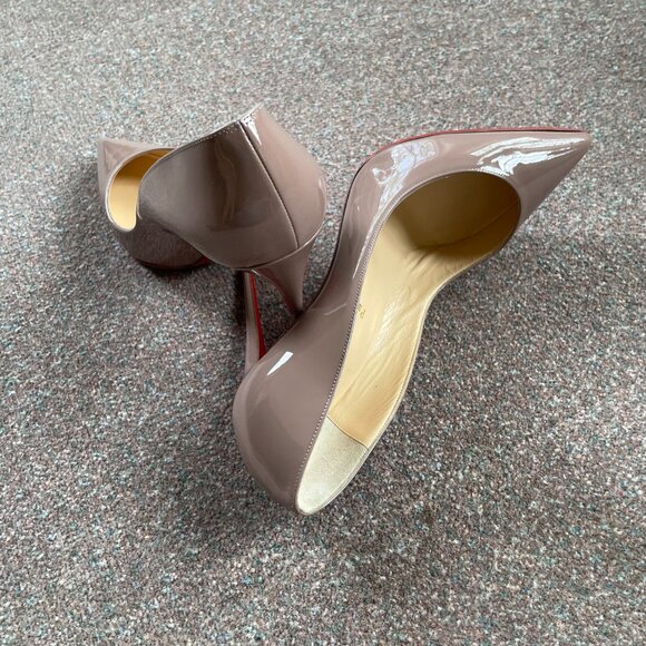 New Paris Christian Louboutin Taupe Shoes - Picture 7 of 13